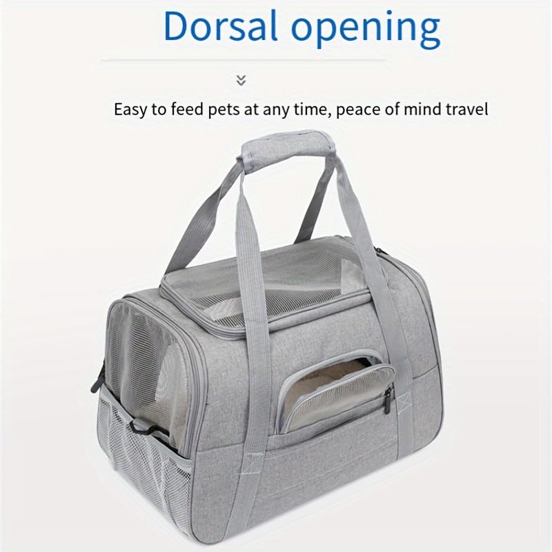 QQLe pet carrier airline-approved design for compatible flights.