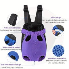 QQLe pet carrier backpack highlights lightweight construction for effortless travel.