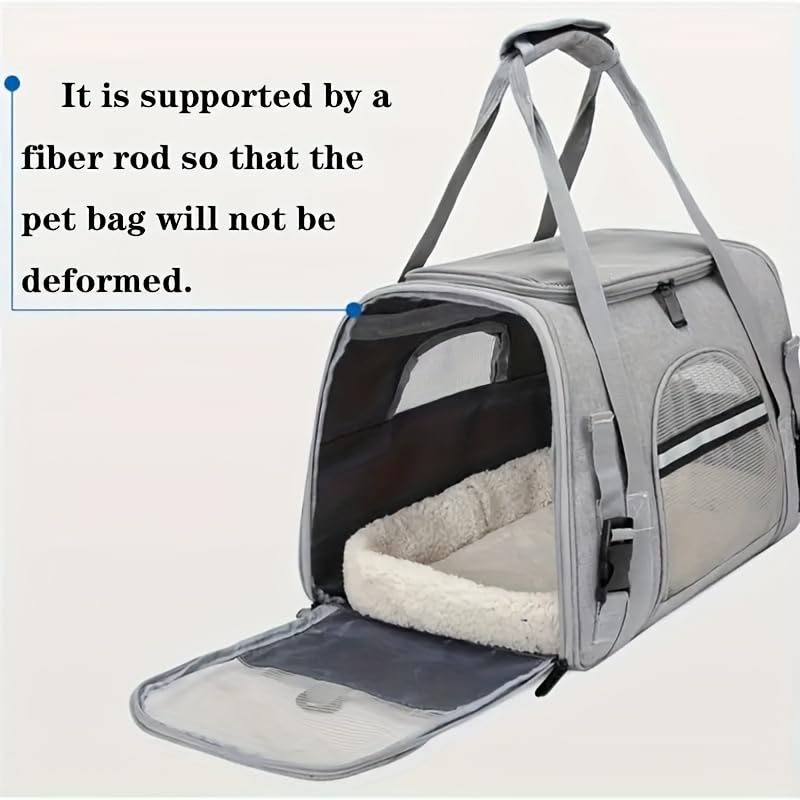 QQLe pet carrier privacy cover provides added pet seclusion during travel.