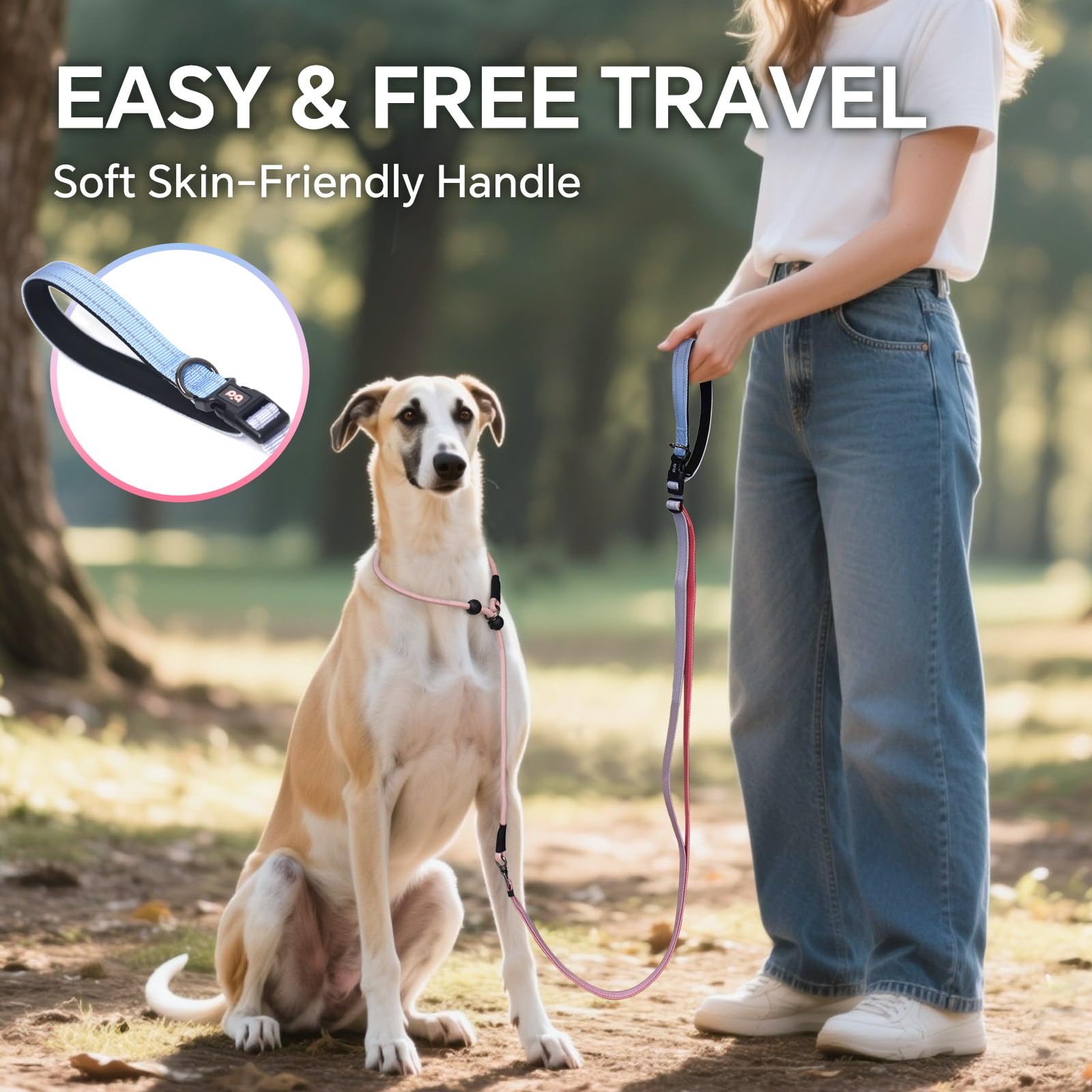 QQPETS-double-sided-reflective-strips increase night visibility during walks.