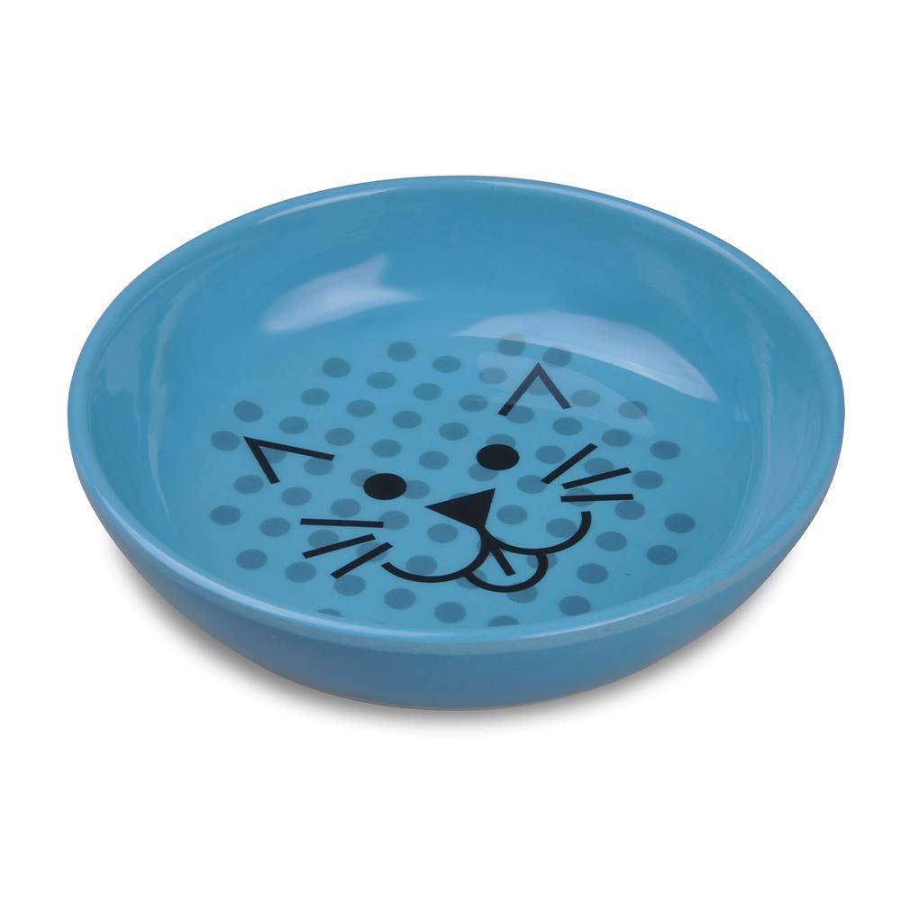 QQV Van Ness ECOWARE Cat Dish 8oz Pacific Blue compact eco-friendly design for daily use