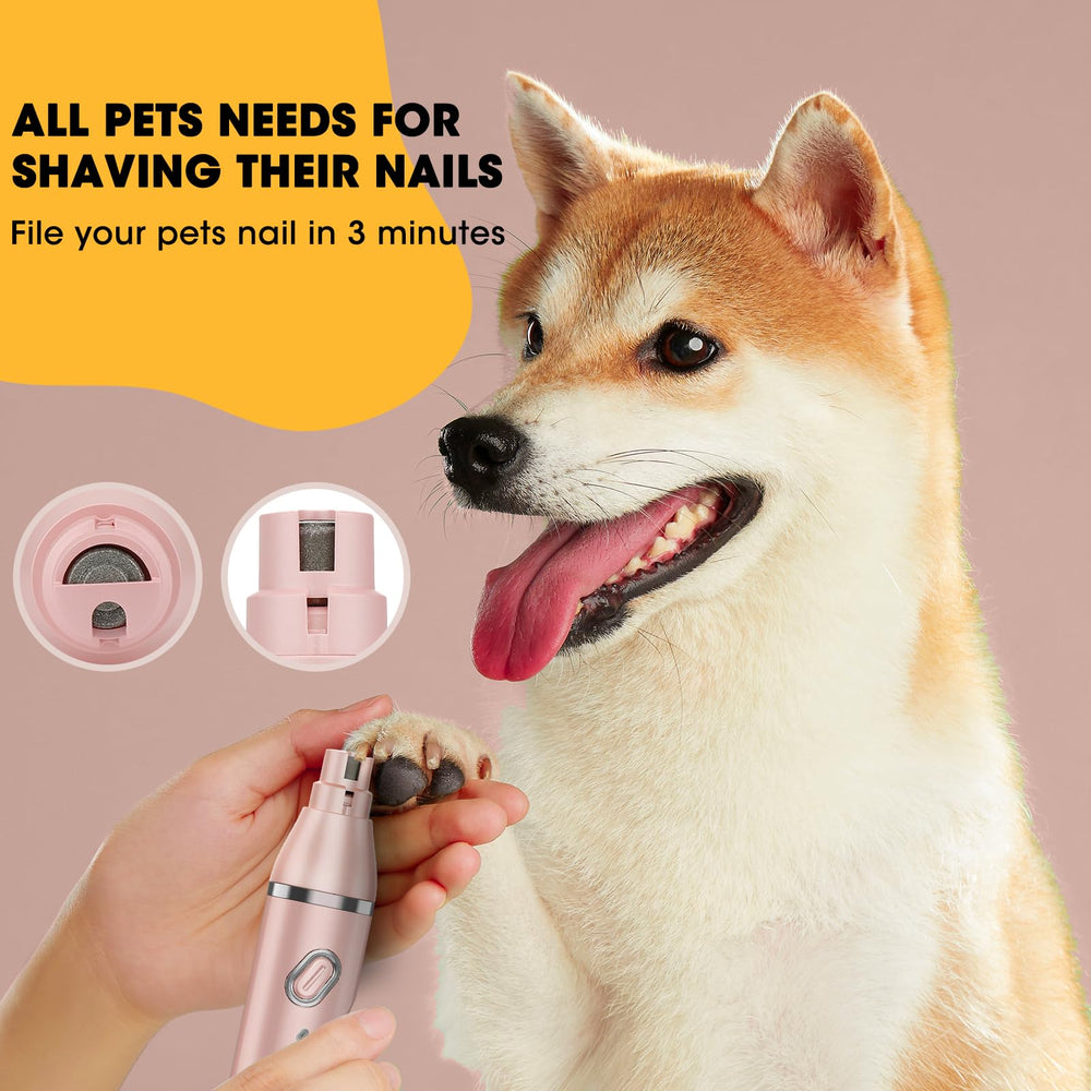 QREEYX Upgrade dog grooming kit usb-charging keeps grooming ready on the go.
