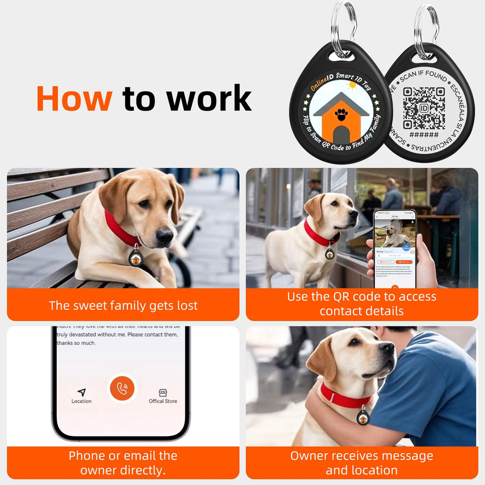 QRTAGLAB epoxy-ABS tag designed for all-weather wear.