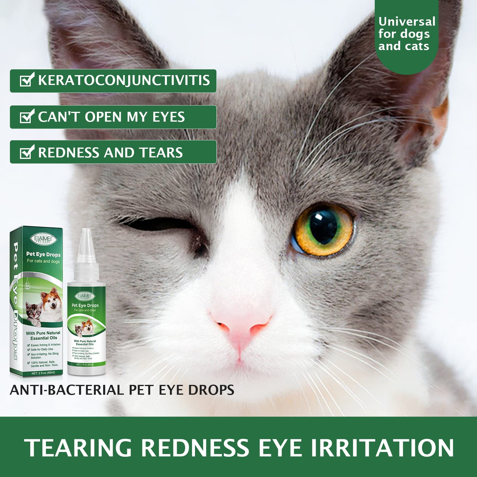 QRZBPZWE daily eye care routine illustrating tear-stain prevention