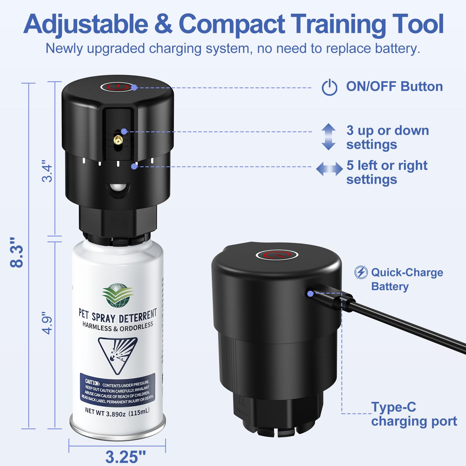 QSKUDP refill can delivers 75–100 sprays for larger homes with multiple pets.