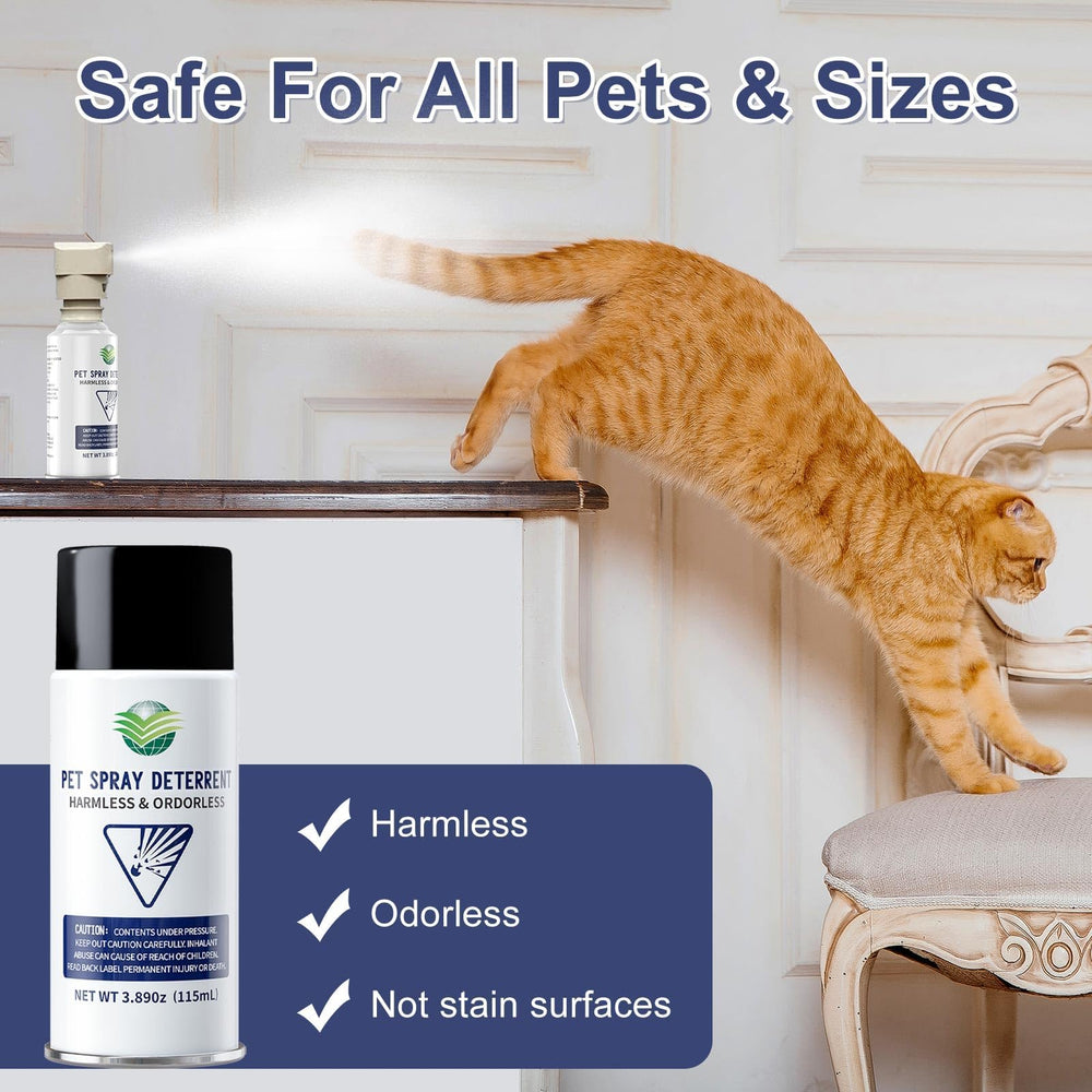 QSKUDP humane spray leaves no stains while guiding pets away from furniture