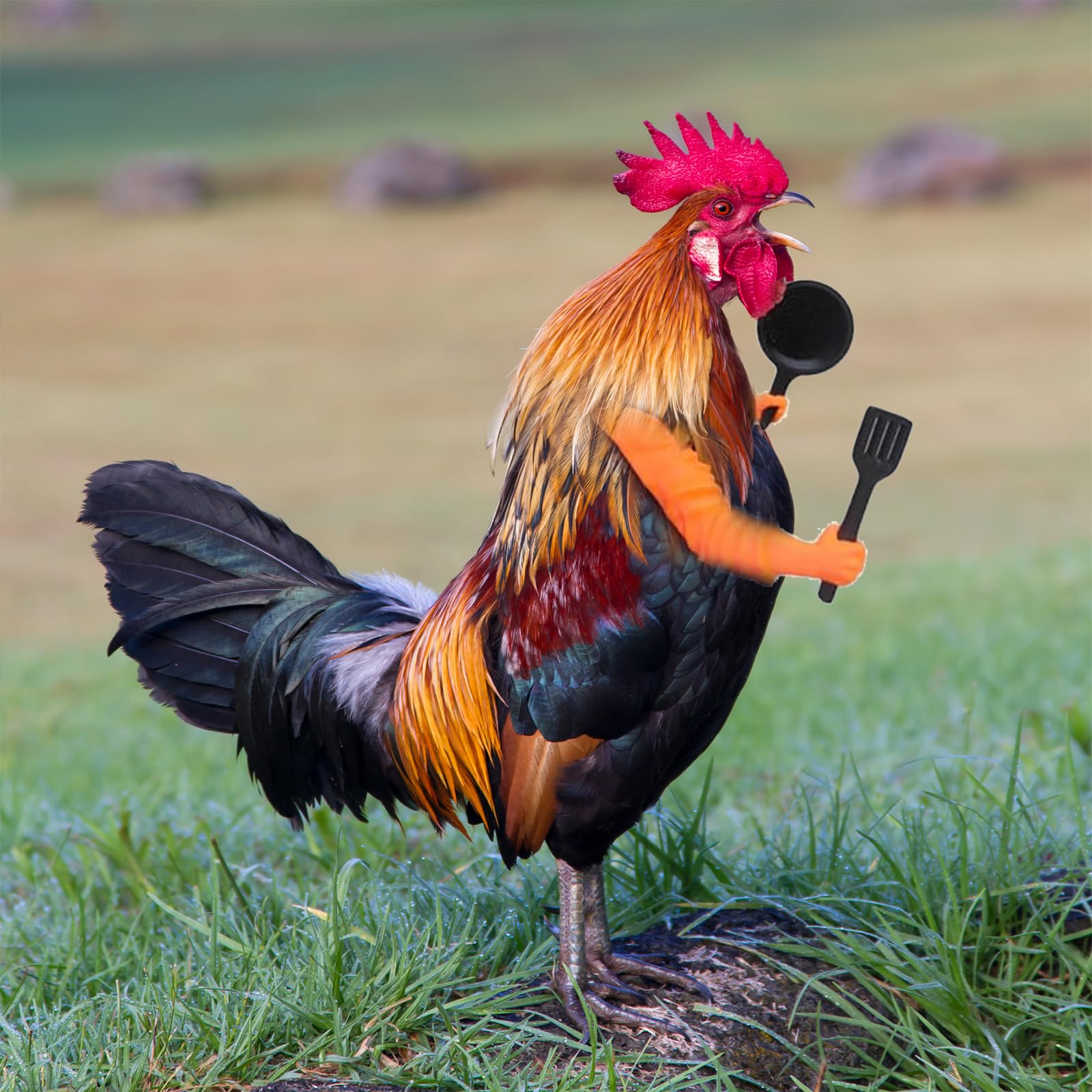 Qtaikong chicken arm 16-weapons set showcases diverse accessories for costumes.