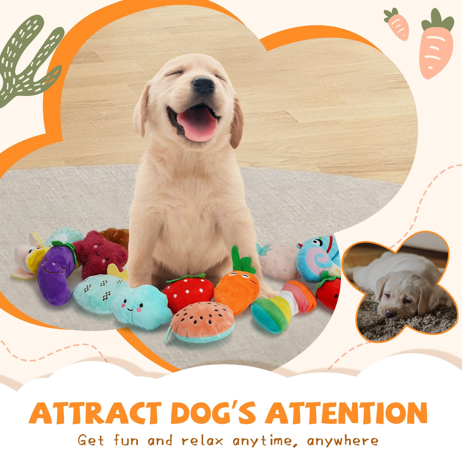 QTwoof chew toys massage teeth for cleaner breath potential