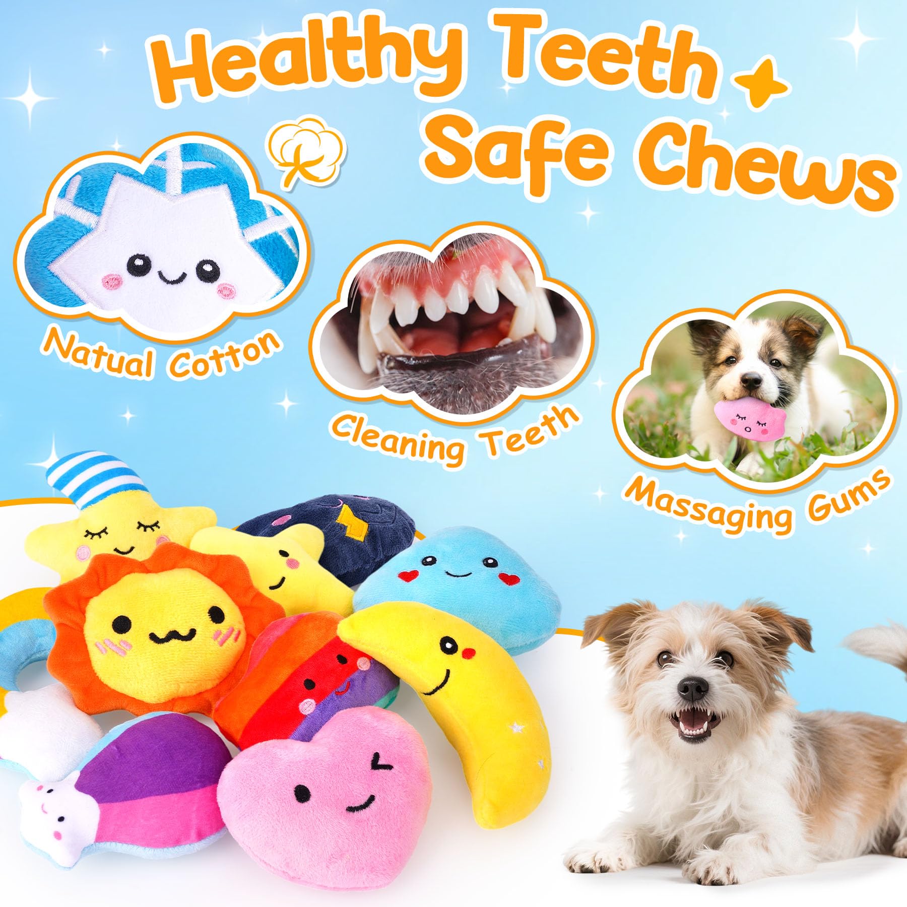 QTwoof weather-toy-raindrops offers soft chew surfaces for engaging play.