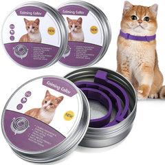 Qualirey calming collar three-pack for cat anxiety relief