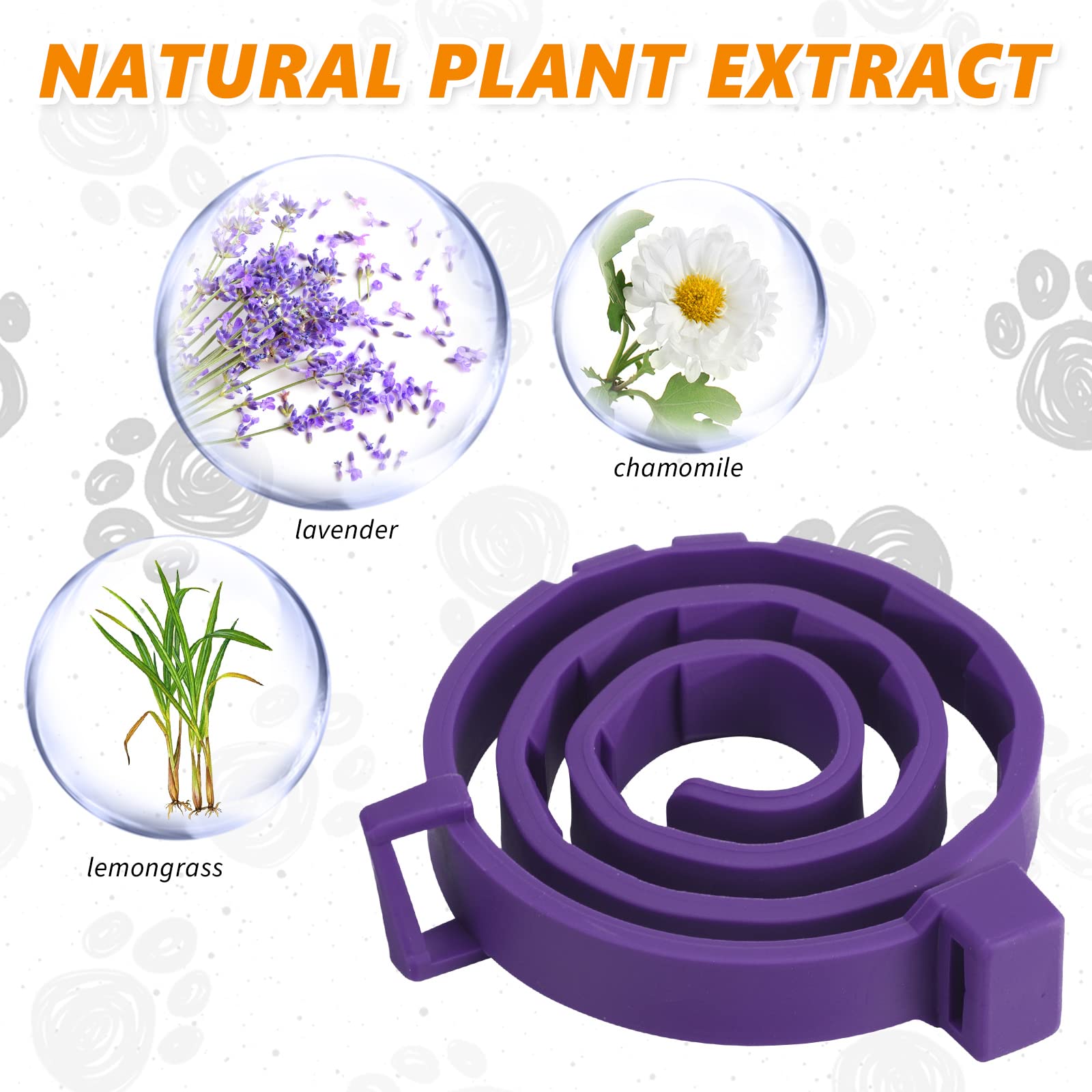 Qualirey calming collar worn on a cat for stress relief use case