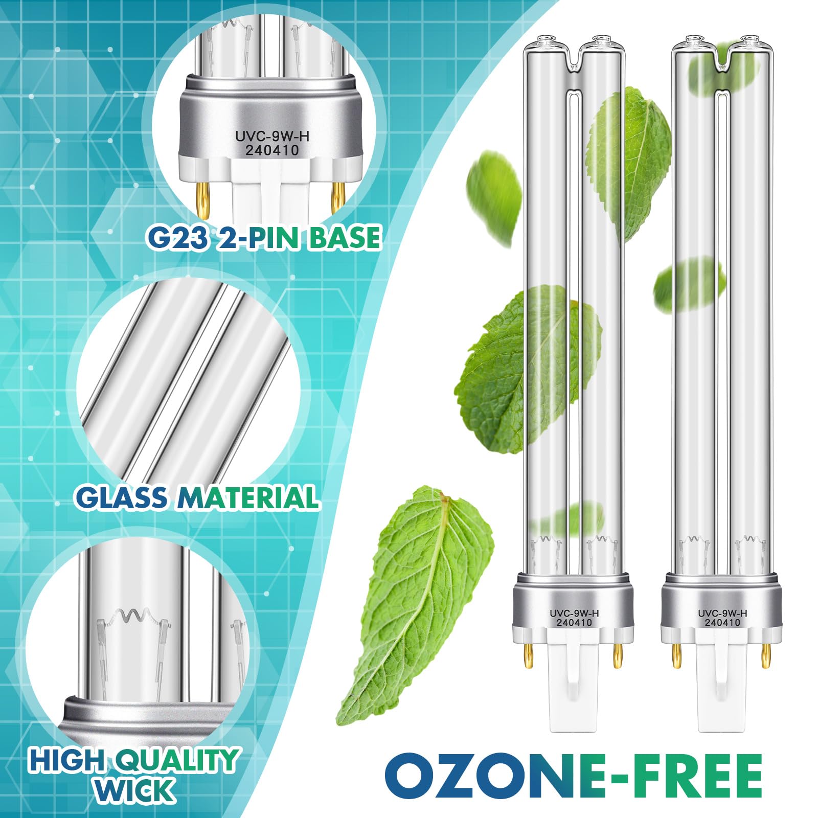 Qualirey UV bulb offers a 9000-hour lifespan for low maintenance