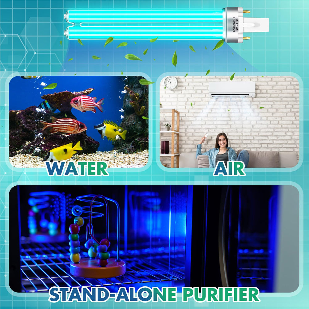 Qualirey UV bulb easy installation for ponds and aquariums