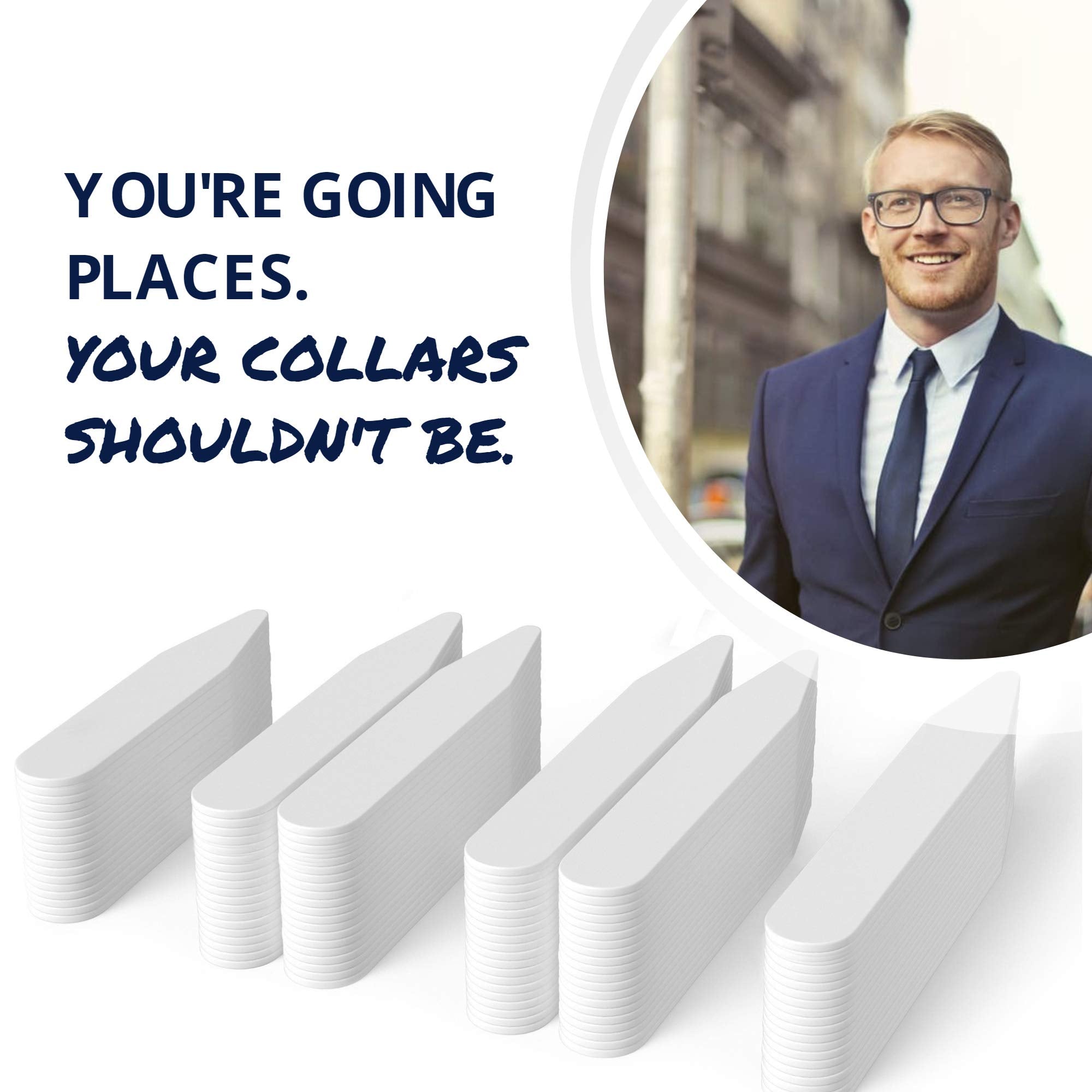 Quality Stays 250 collar stays with smooth edges prevent fabric snags and tears