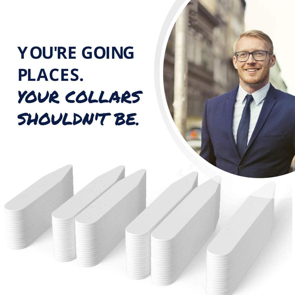 Quality Stays 250 collar stays with smooth edges prevent fabric snags and tears