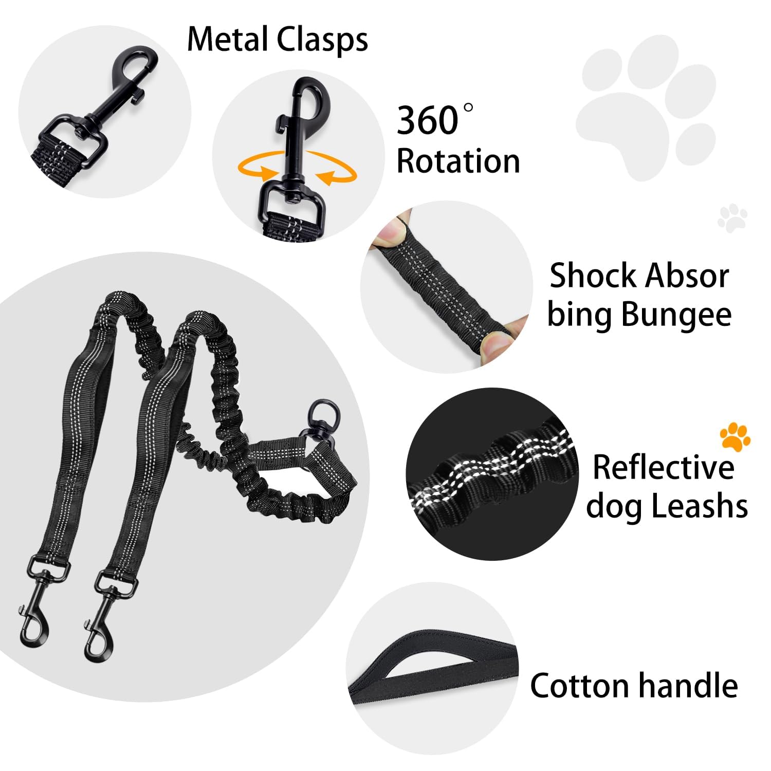 QUAN DUO DUO padded dual handles offer comfortable control.