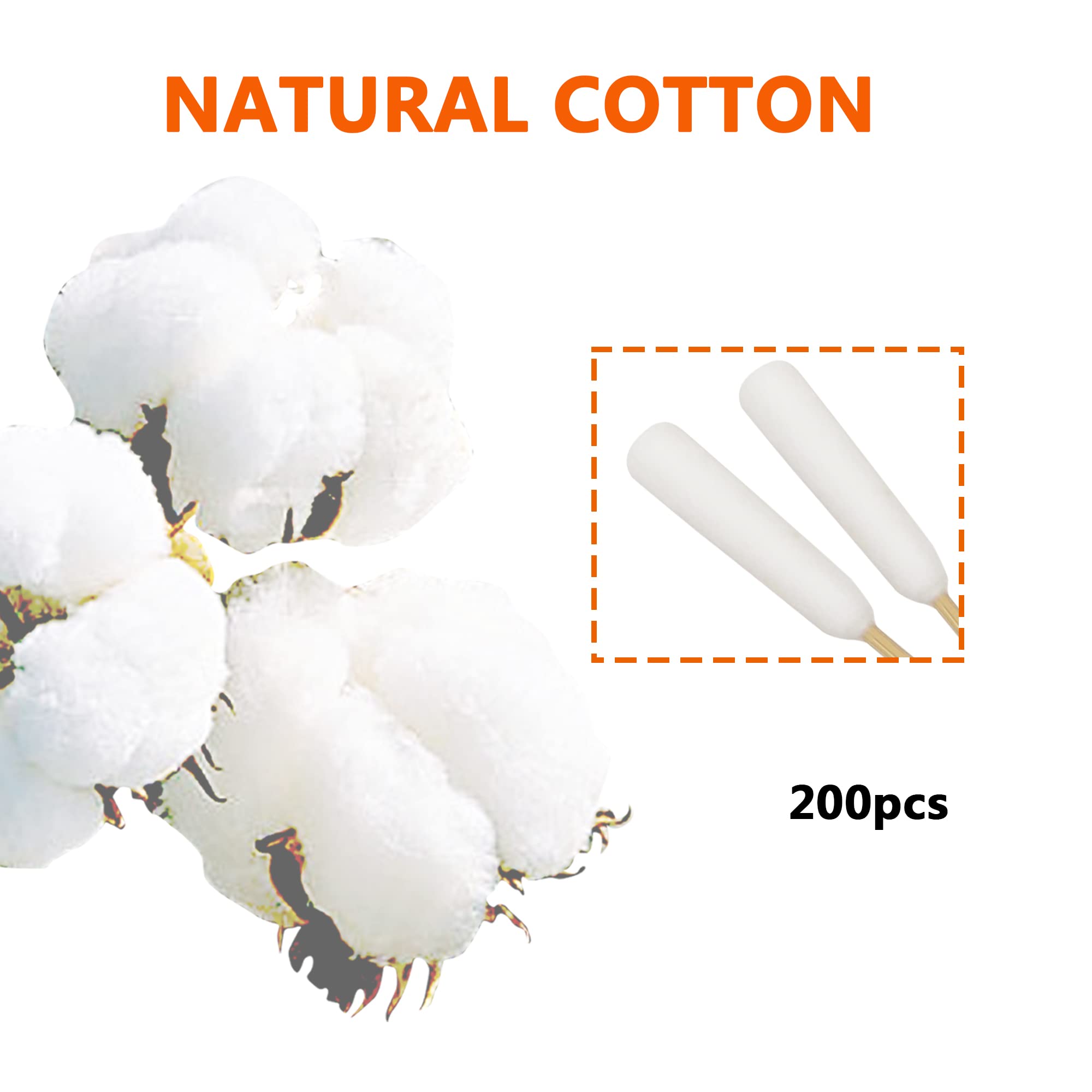 Quanzhou Chenchenchen E-Commerce Co.,Ltd 6-inch swabs are a pet-safe option for gentle daily care.