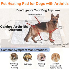 QUASILOVE puppy heating pad digital display highlights precise temperature control for comfort