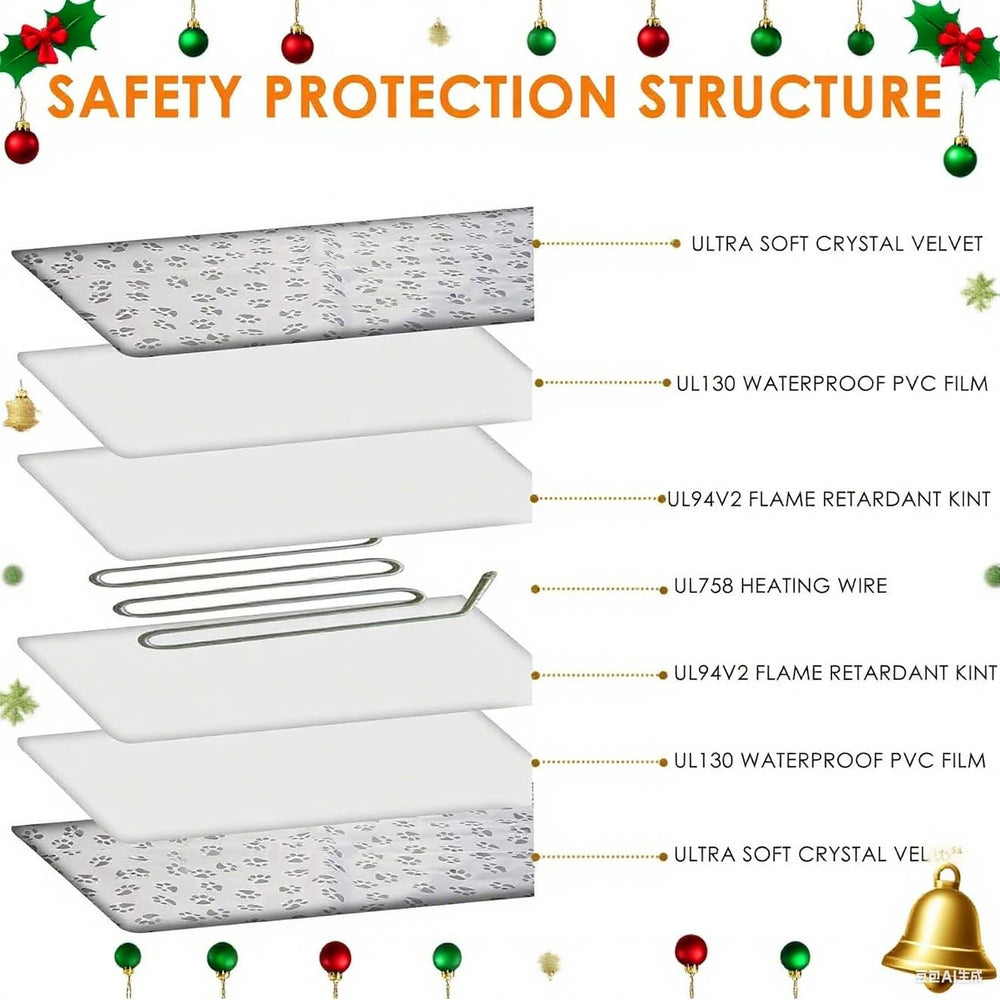 QUASILOVE puppy heating pad indoor-use image showcases versatile year-round warmth