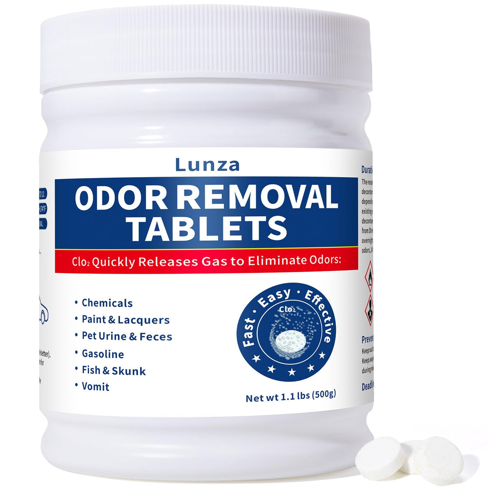 QUBIT car odor remover bag closeup showing odor-elimination setup for fresh car air