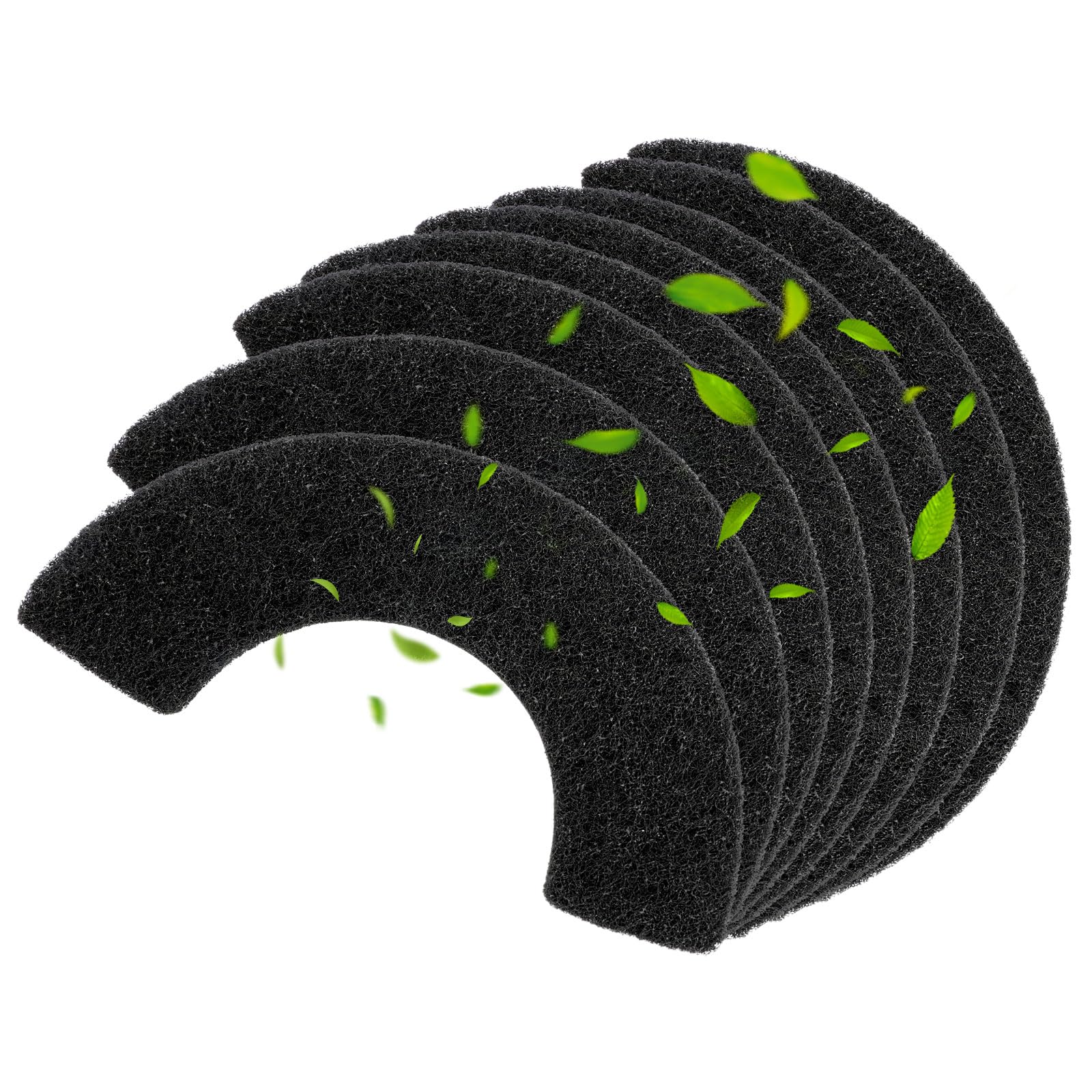 QUEARN 8-pack model4 compatibility filter ready for odor control in litter boxes.