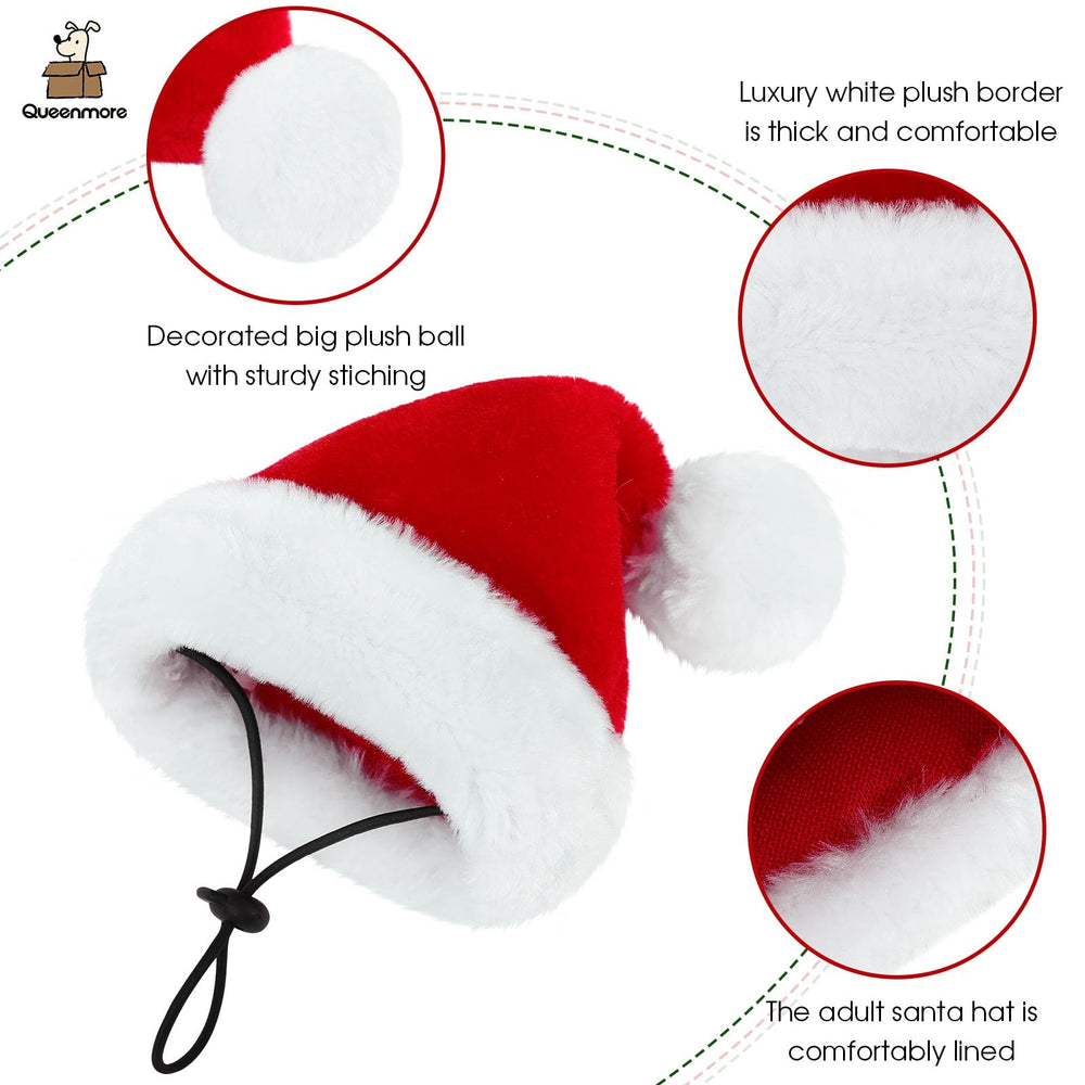 Queenmore Santa hat washable material for repeated holiday use