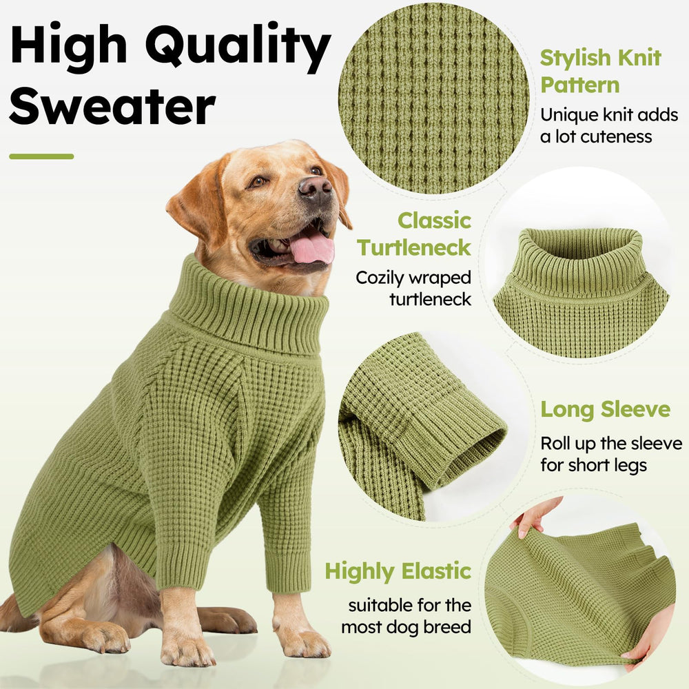 Queenmore check-pattern dog sweater on dog adds stylish warmth