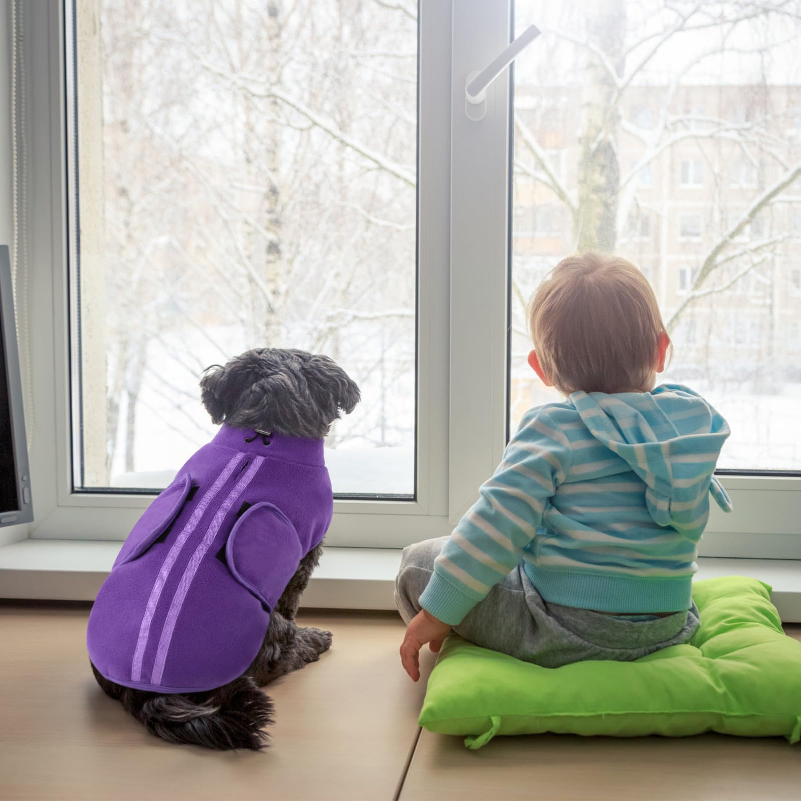 Queenmore dog sweater easy-care promotes machine washing for busy pet owners.