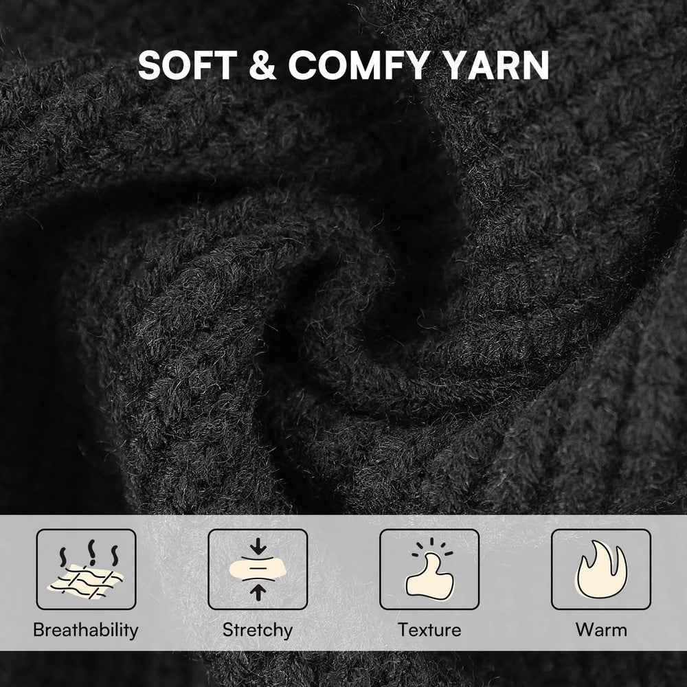 Queenmore neutral cable-knit dog sweater pairs with any outfit for daily wear.