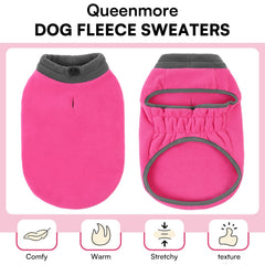 Queenmore dog sweater pull-over design makes donning quick and easy for busy owners