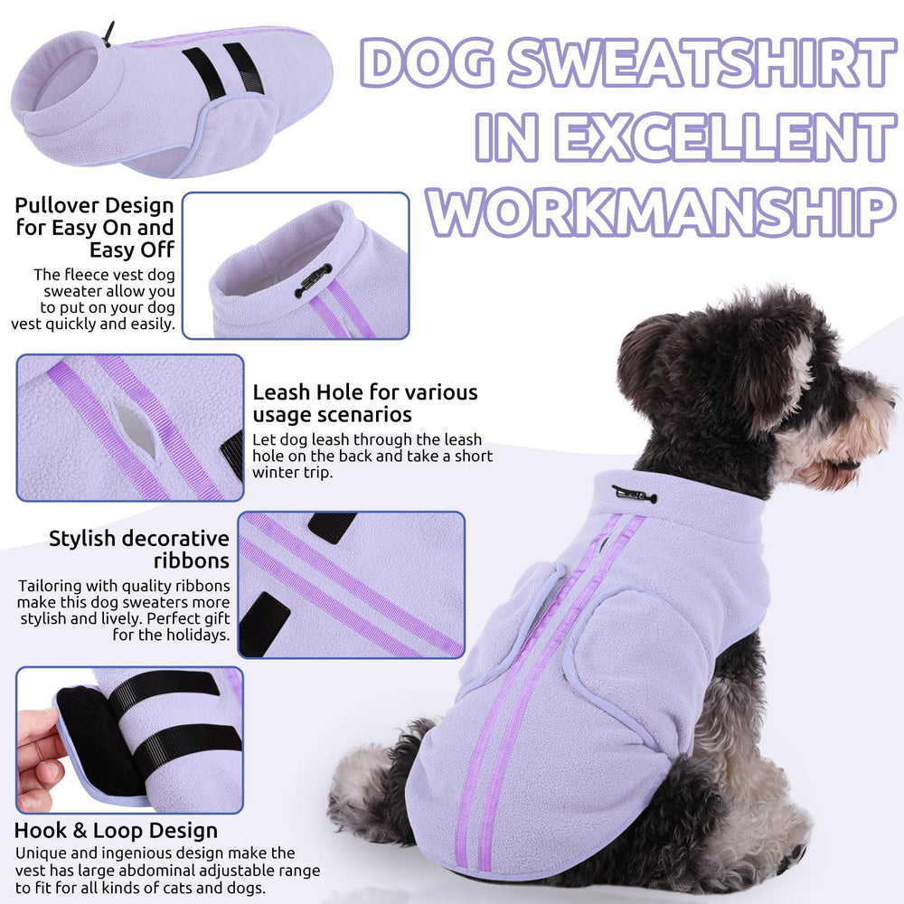 Queenmore dog sweater ribbon detail adds stylish flair while staying warm