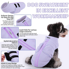 Queenmore dog sweater ribbon detail adds stylish flair while staying warm
