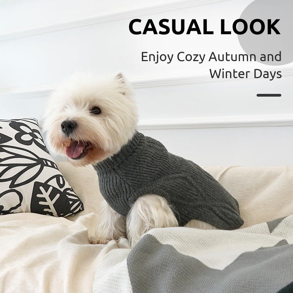 Queenmore dog sweater six sizes for a snug fit from small to large