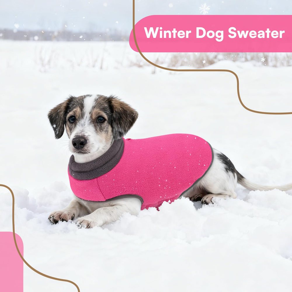 Queenmore dog sweater size range XS-XL ensures secure fit across breeds