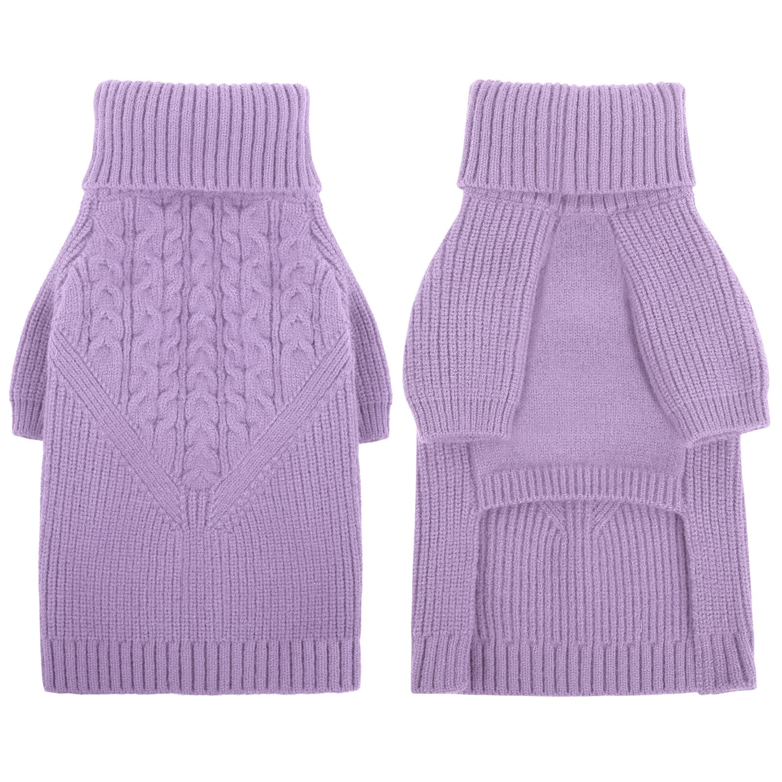 Queenmore dog sweater size measure guide helps fit.