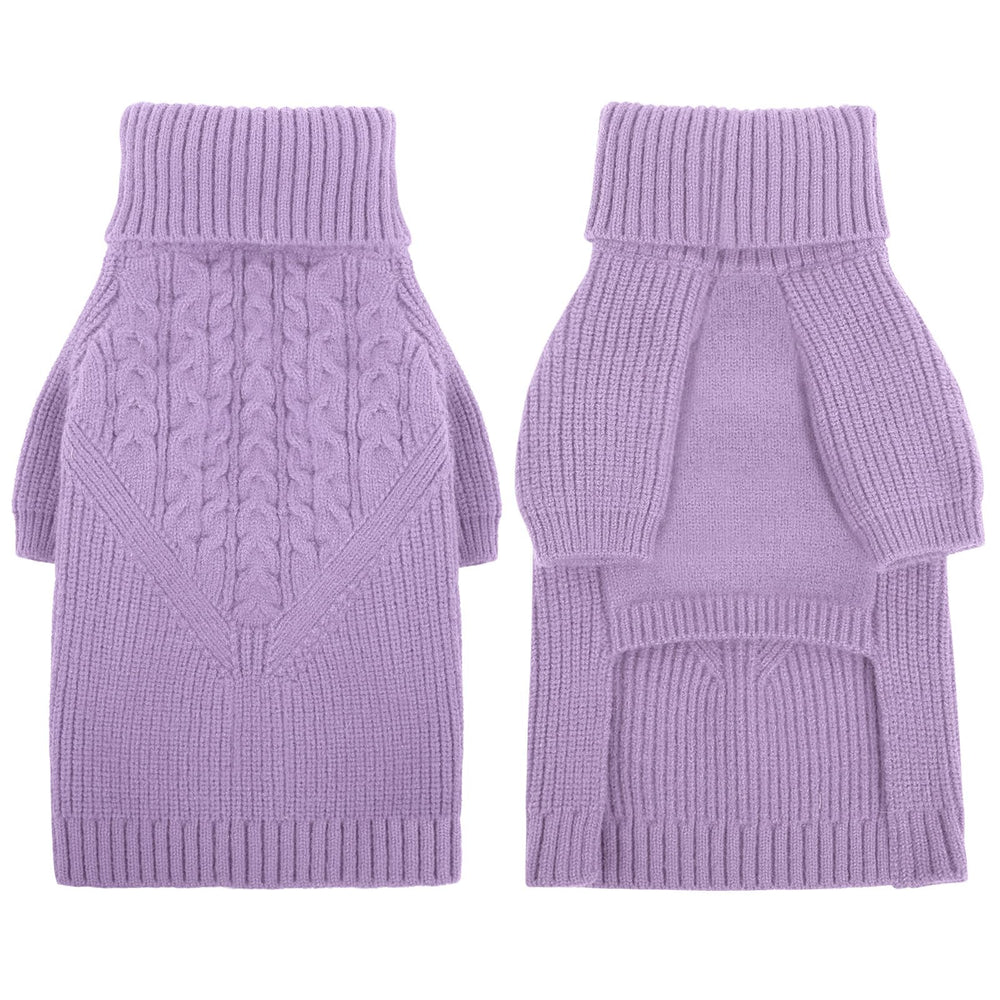 Queenmore dog sweater size measure guide helps fit.