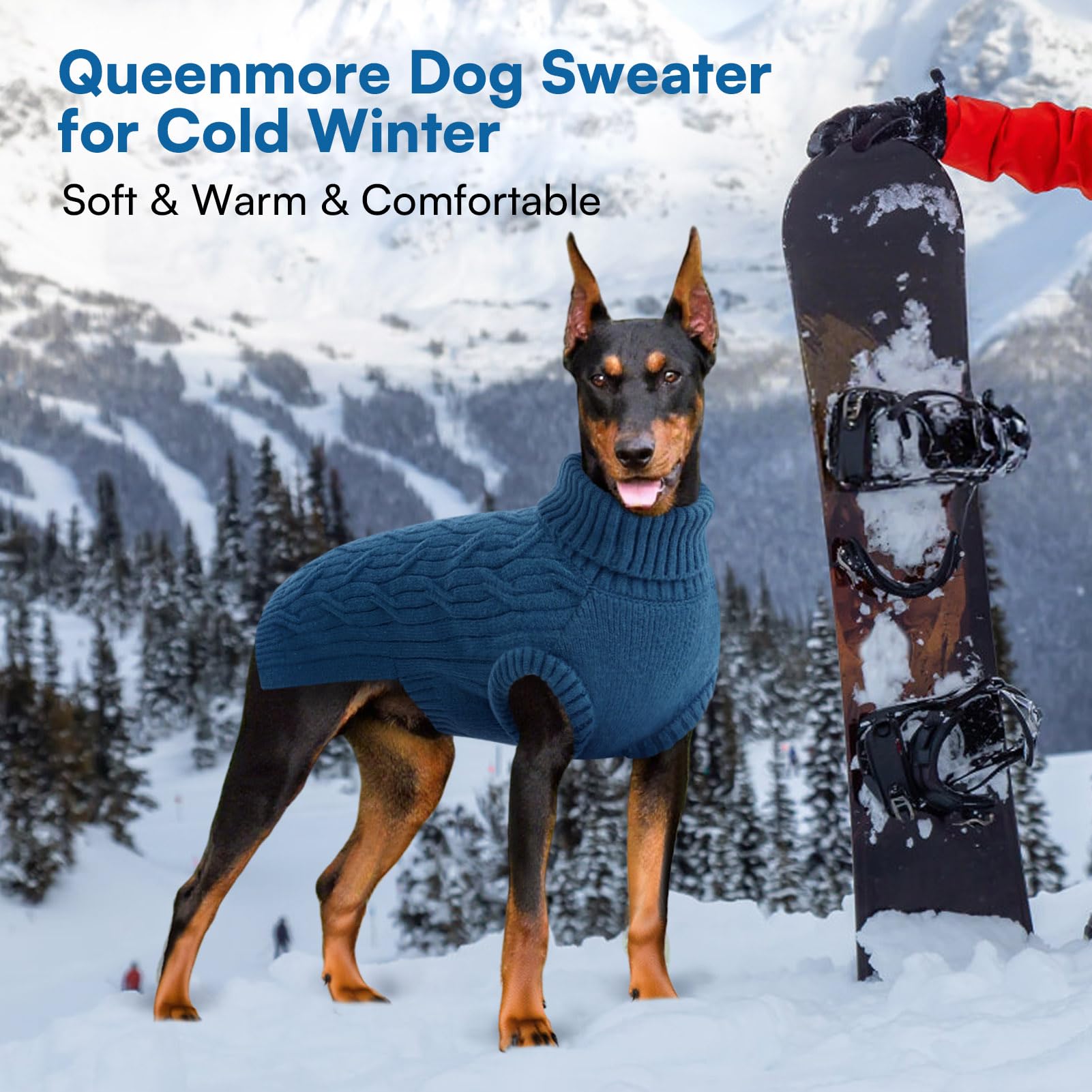 Queenmore soft-knit closeup highlights plush texture for cozy lounging.