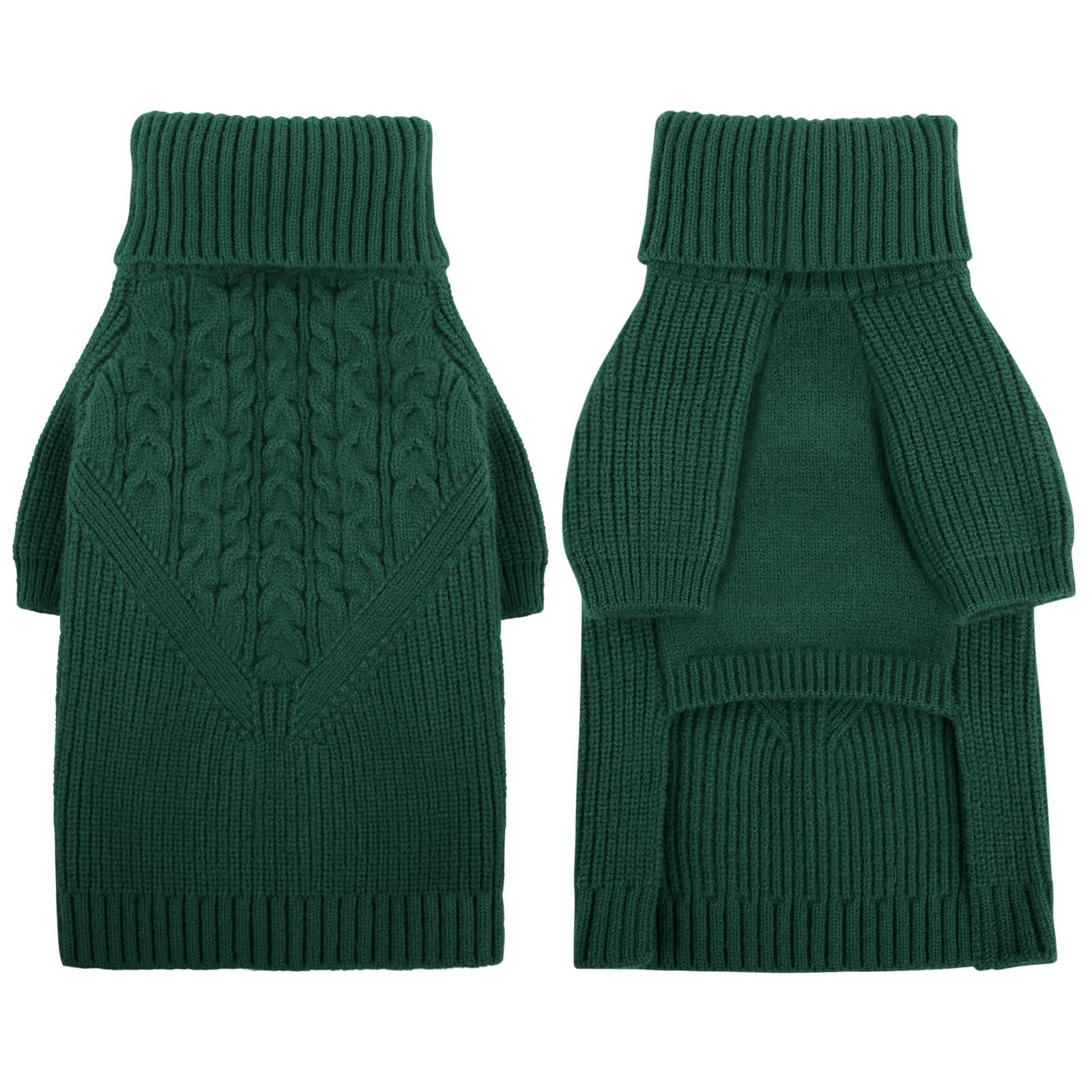 Queenmore dog sweater warm-studio setup shows cozy wear for winter outings.