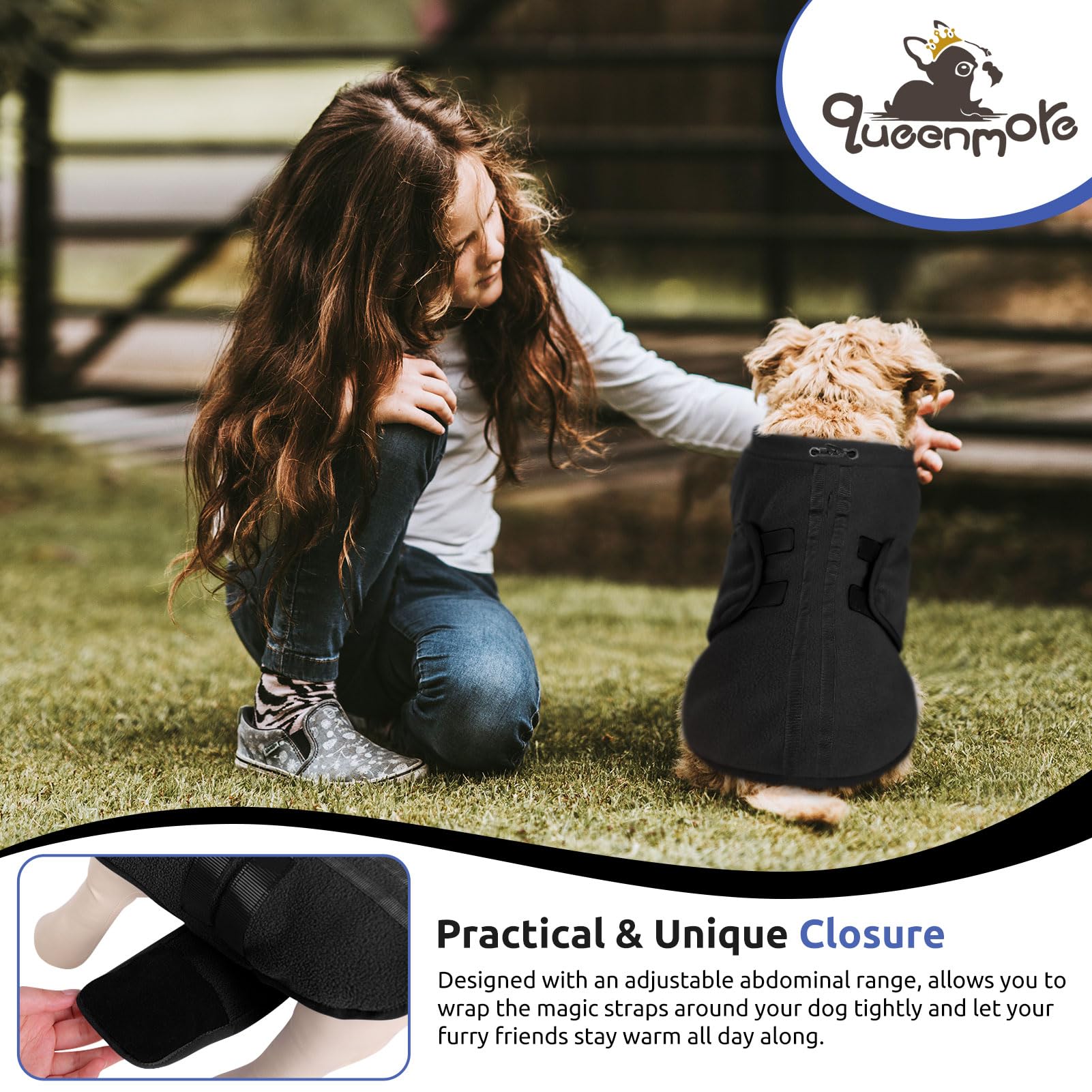 Queenmore durable easy-care dog sweater suitable for machine washing and long-term wear