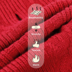 Queenmore knit-pattern cable XL dog sweater demonstrates comfy warmth for outdoor play