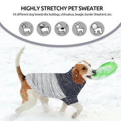 Collar detail of Queenmore sweater with elastic turtleneck for comfortable fit.