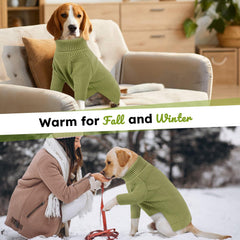Queenmore large-breed-friendly sweater offers roomy coverage and warmth