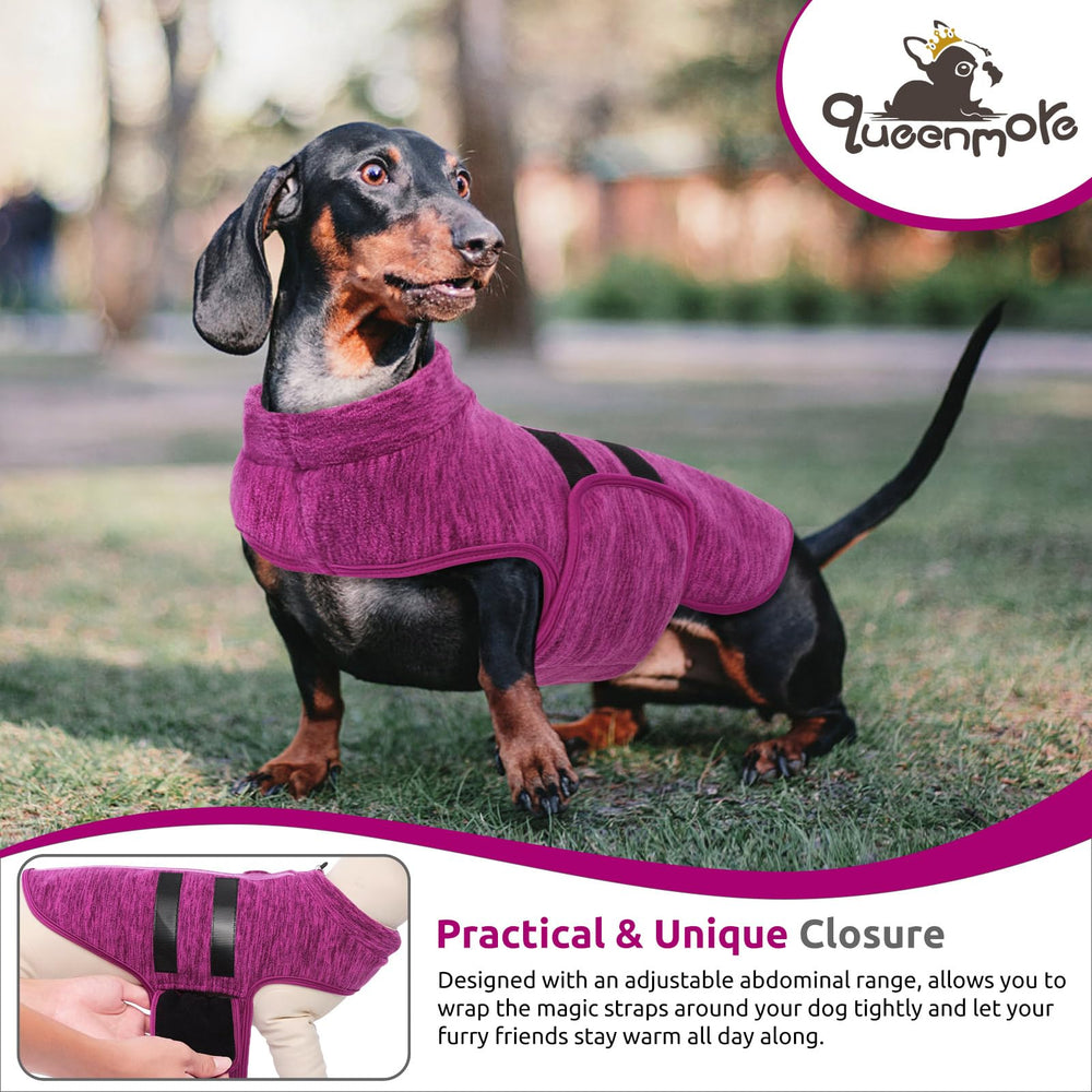 Queenmore large dog sweater fleece texture feels soft and skin-friendly