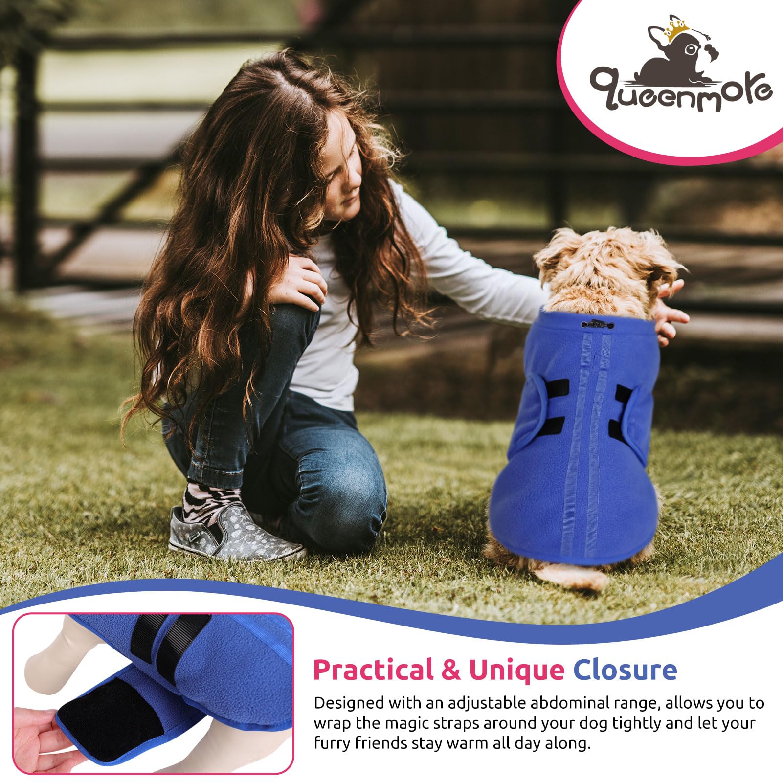 Queenmore machine-washable dog jacket stays durable after washing
