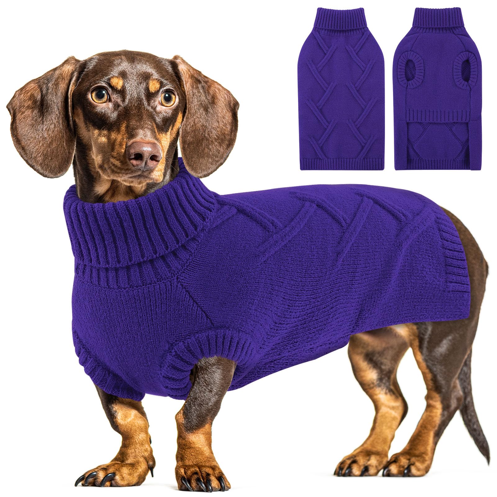 Queenmore Orchid medium pit bull sleeveless sweater providing warm, flexible mobility.