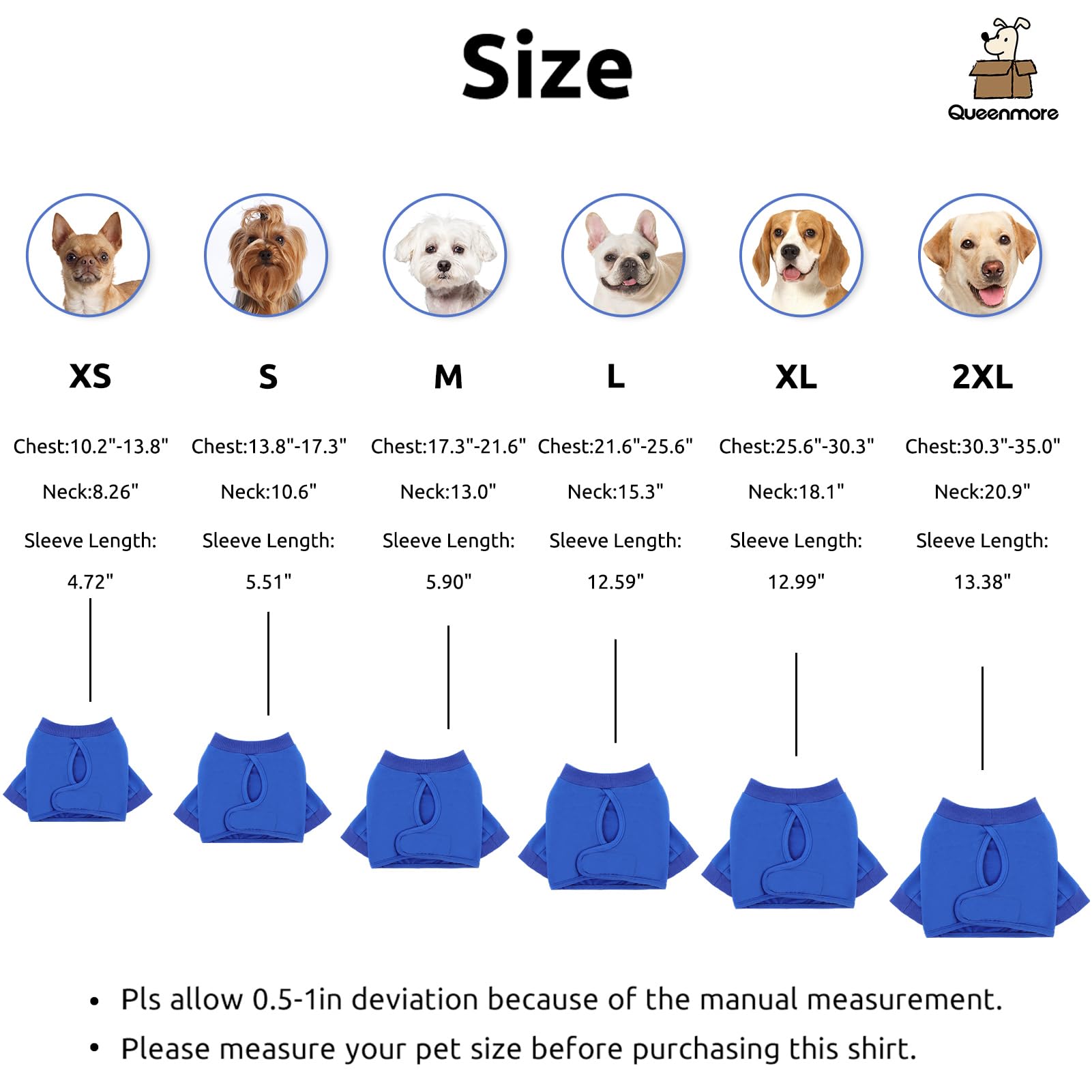 Queenmore Recovery Sleeve rear opening design blue xs shown for easy on off