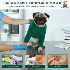 Queenmore recovery sleeve ribbed edging at collar for secure, comfortable fit.