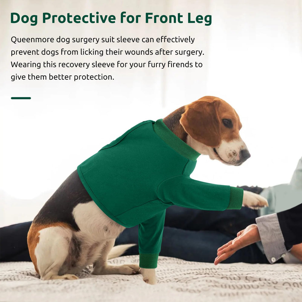 Queenmore sleeve fits most dogs; size chart helps find the right match.