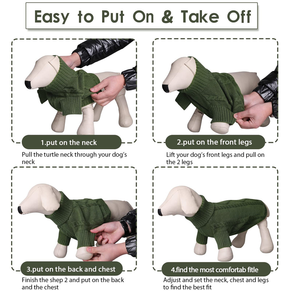Queenmore small dog pullover belly-wrap fit supports warmth during strolls.