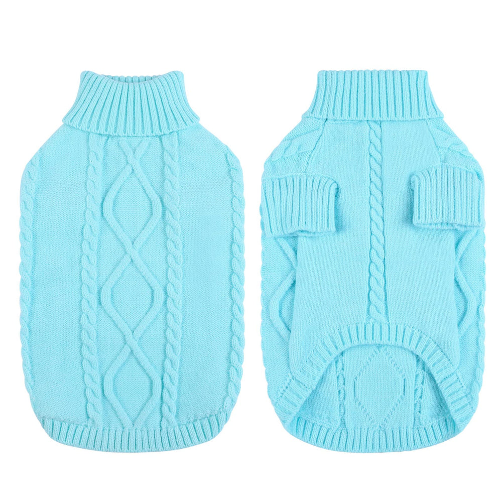Queenmore pullover sky blue back view highlights full belly wrap for added warmth.